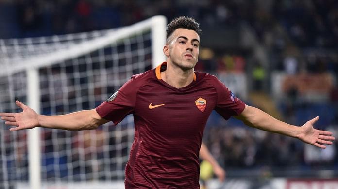 el-shaarawy-bis-roma-esultanza-europa-league-ottobre-2016 el shaarawy