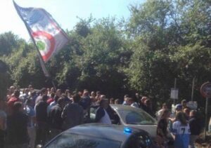 Formello, entusiasmo derby: i tifosi accolgono la Lazio