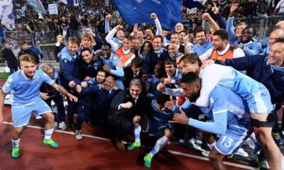 lazio esultanza derby aprile 2017
