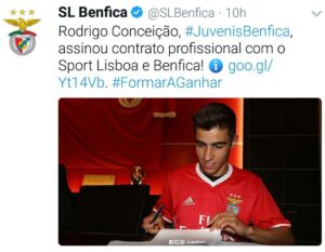 Benfica, ingaggiato il figlio di Sergio Conceição