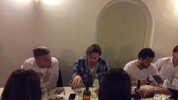 lazio una cena biancoceleste