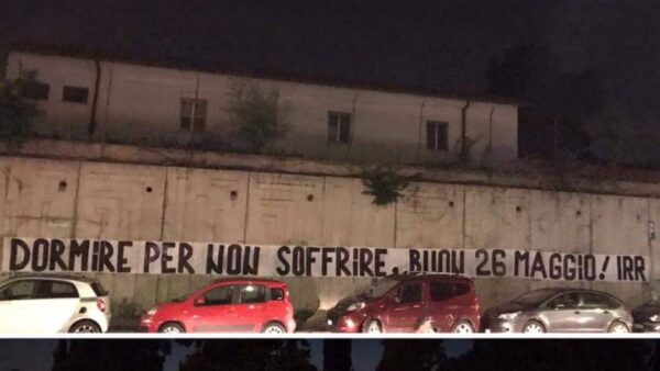 striscione 26 maggio