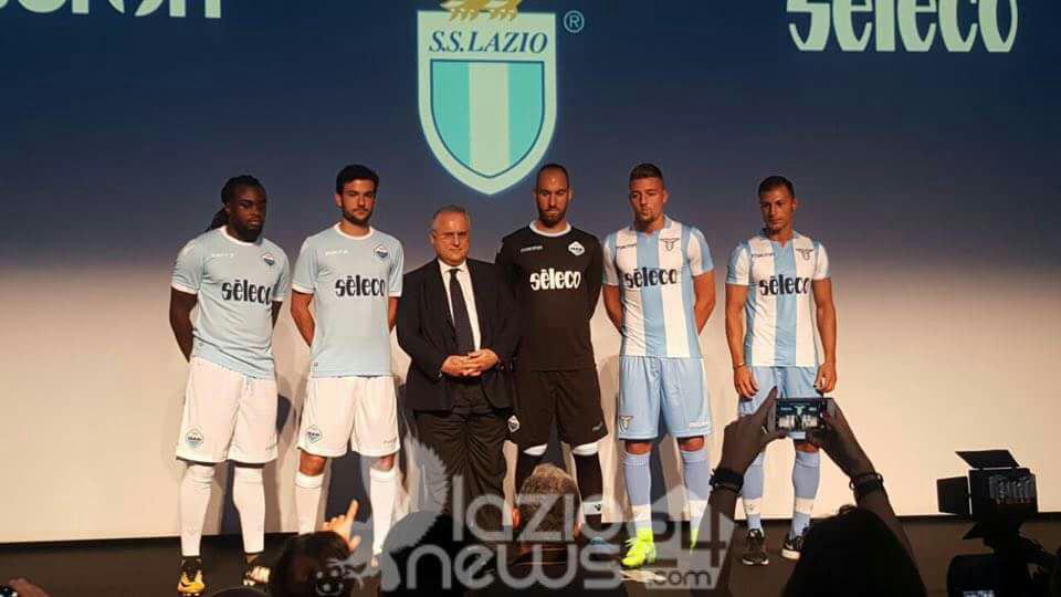 lazio presentazione maglie