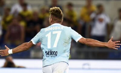 immobile esultanza lazio agosto 2017