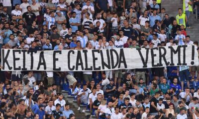 striscione lazio keita calenda agosto 2017