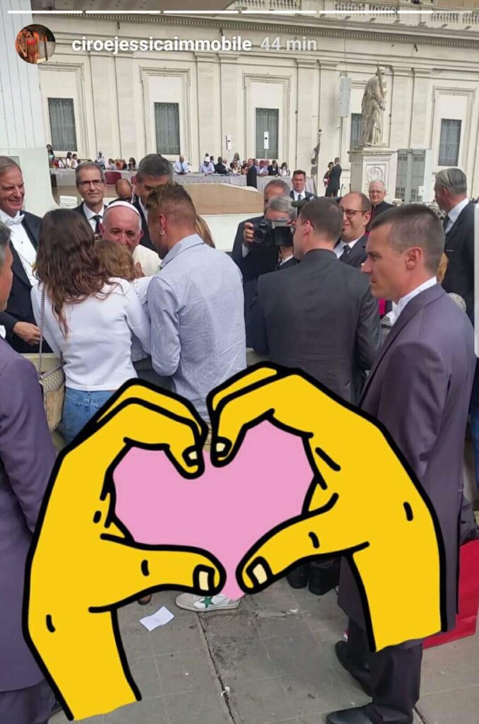 immobile famiglia papa instagram