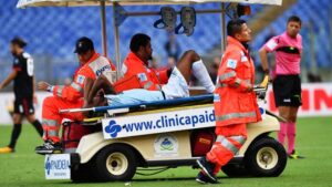 Tegola in casa Lazio: Wallace rischia due mesi di stop