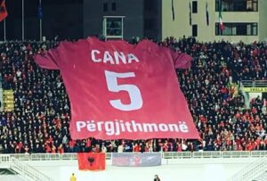 Albania, l’ex Lazio Cana si ritira: il tributo di un’intera nazione – FOTO & VIDEO