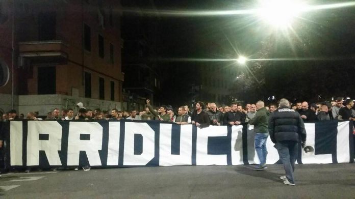 festa curva4 curva nord “Irriducibili”