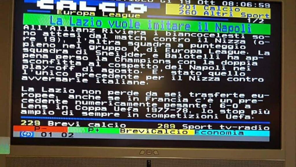 televideo lazio lens