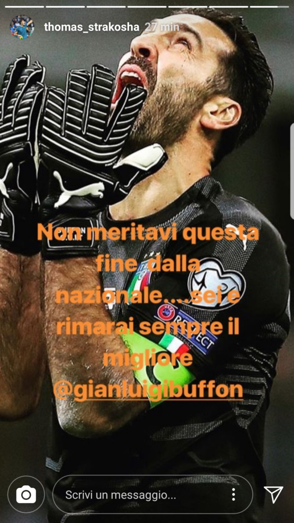buffon strakosha omaggio