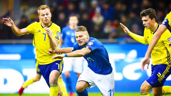 Italia, Immobile si scusa: «Dispiace per i tifosi, ma...» 21 larsson immobile italia svezia novembre 2017