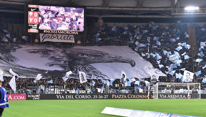 Sandri curva nord lazio tifosi lazio-inter