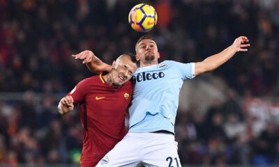 lazio-roma pagelle nainggolan milinkovic-savic