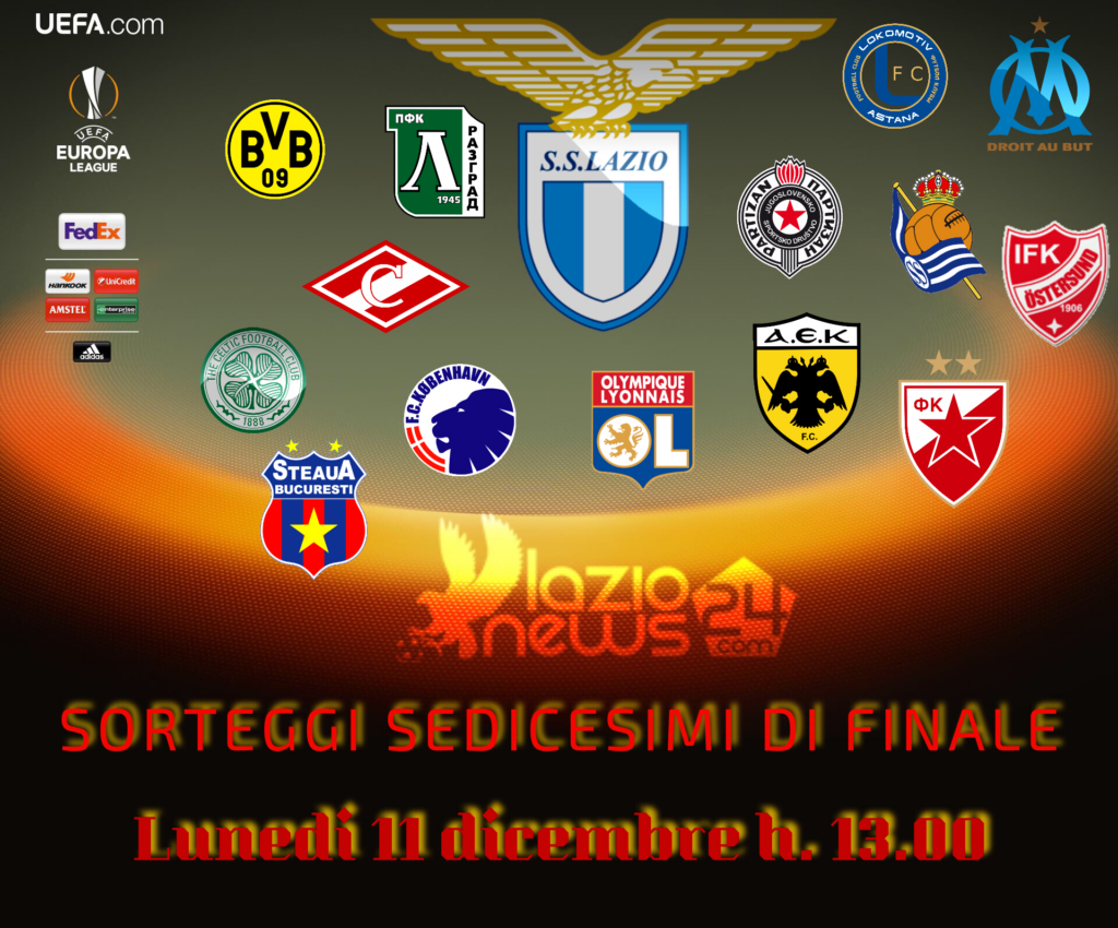 Europa League, lunedì il sorteggio dei sedicesimi: ecco chi deve evitare la Lazio 1 Europa League