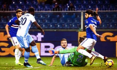 caicedo bis sampdoria lazio dicembre 2017