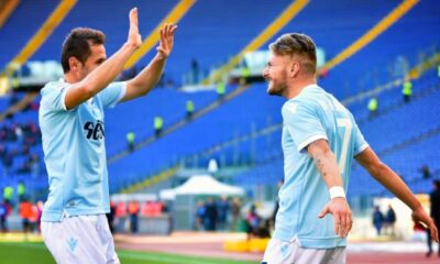 lulic immobile esultanza lazio dicembre 2017