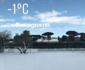 Neve a Roma: tutti gli scatti pubblicati dai biancocelesti sui social – PHOTOGALLERY