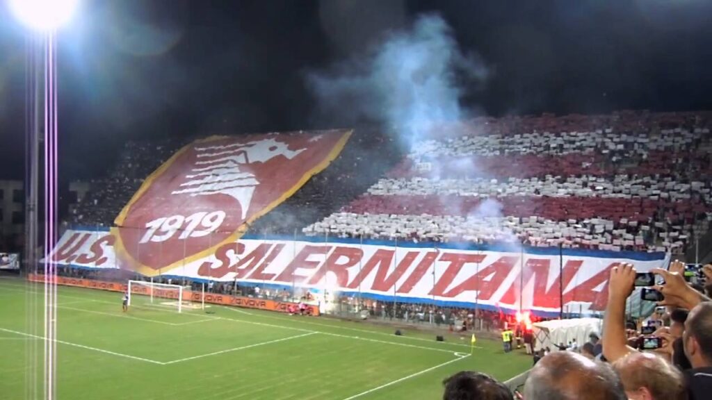 Salernitana, primo gol di Maistro, centrocampista di proprietà della Lazio 1 salernitana curva youtube