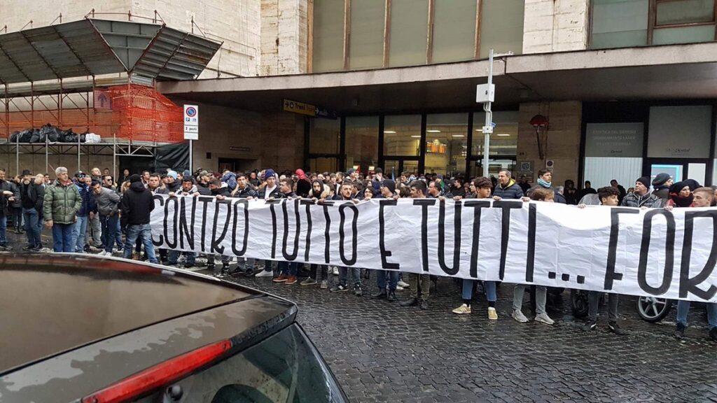 tifosi lazio stazione termini