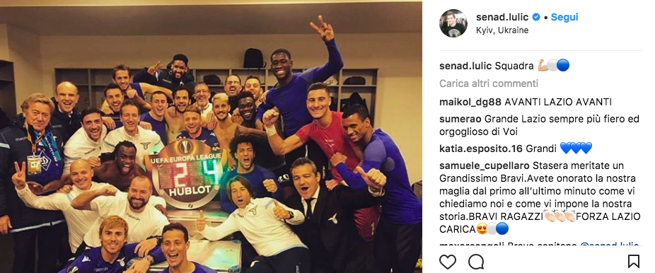 Euforia Lazio, tutti i messaggi pubblicati dai biancocelesti sui social - FOTO 23 Schermata 2018 03 15 alle 22.24.01
