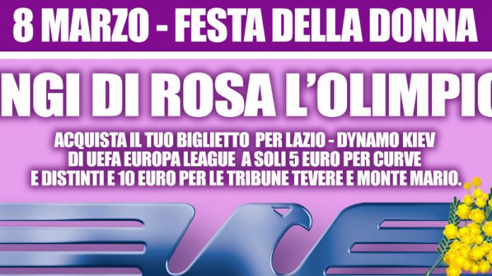 lazio festa della donna lazio-dinamo kiev festa della donna