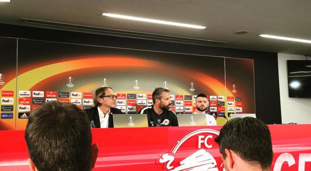 Salisburgo, Rose e Berisha: «Abbiamo fiducia nei nostri mezzi. Contro la Lazio daremo tutto...» 1 Conferenza stampa salisburgo