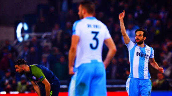 parolo esultanza lazio red bull salisburgo aprile 2018