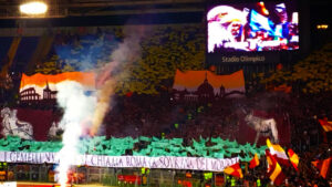 Coreografia Roma, Curva Sud che flop. Il web: «Ma è un presepe?» – FOTO
