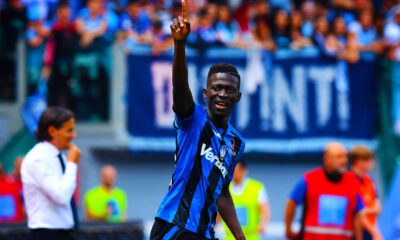 barrow esultanza bis atalanta maggio 2018
