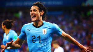 cavani esultanza uruguay mondiali giugno 2018
