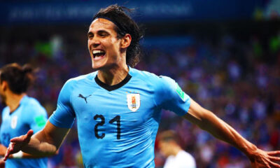 cavani esultanza uruguay mondiali giugno 2018