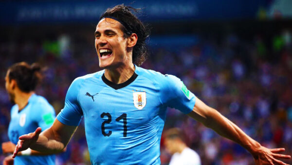 cavani esultanza uruguay mondiali giugno 2018