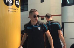 Lazio, la squadra è arrivata nel capoluogo ligure