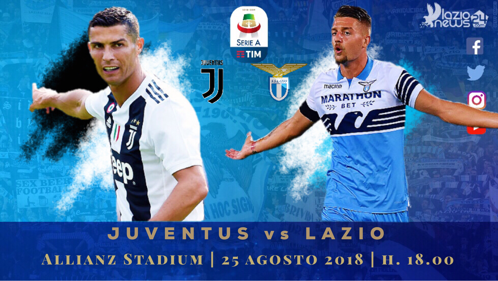 Juventus-Lazio, streaming