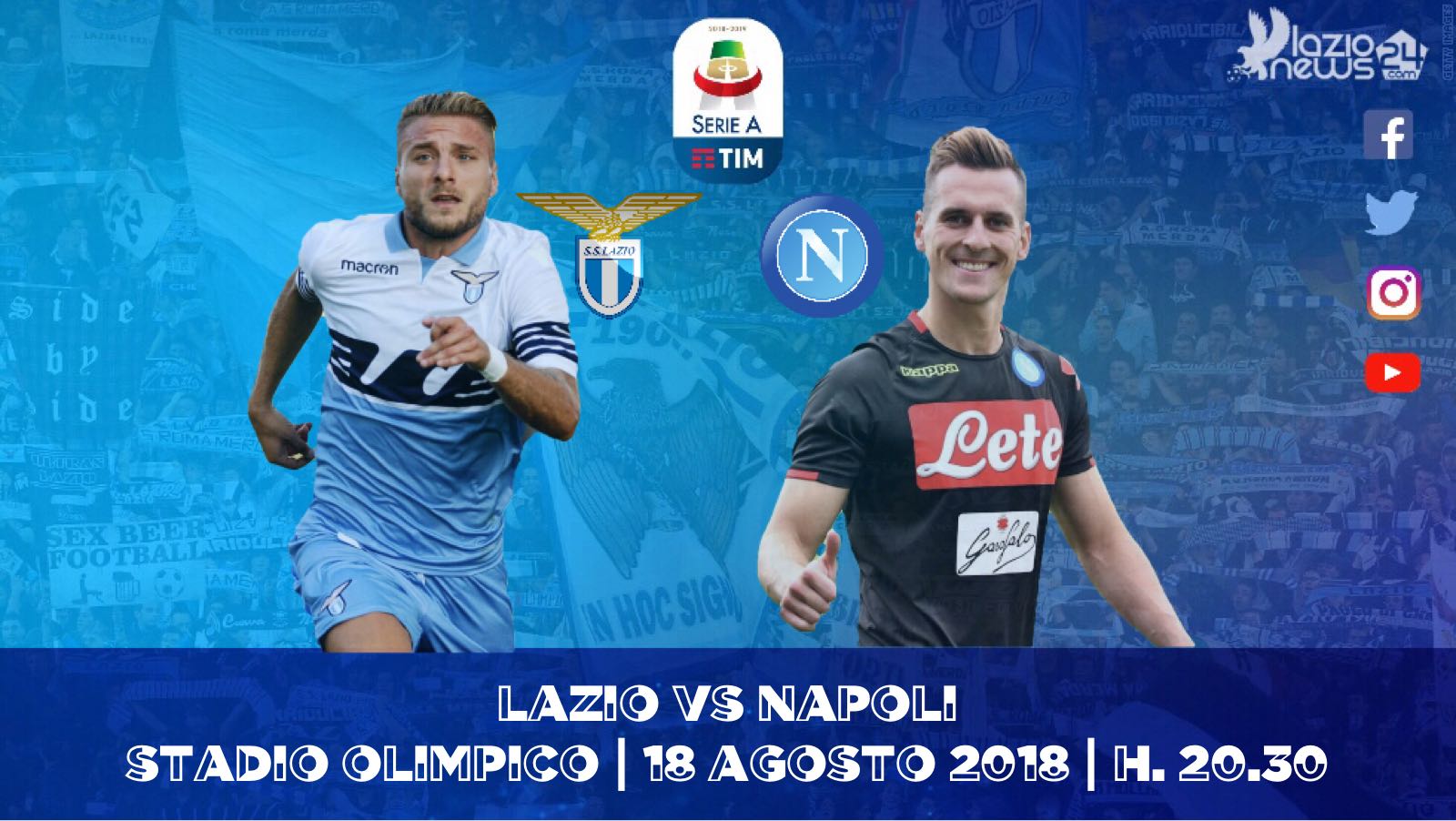 lazio napoli probabili formazioni