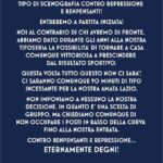 comunicato curva nord