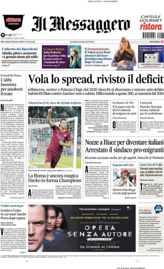 il messaggero 2018 10 03 5bb41e67566c3
