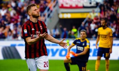 abate esultanza milan verona maggio 2018
