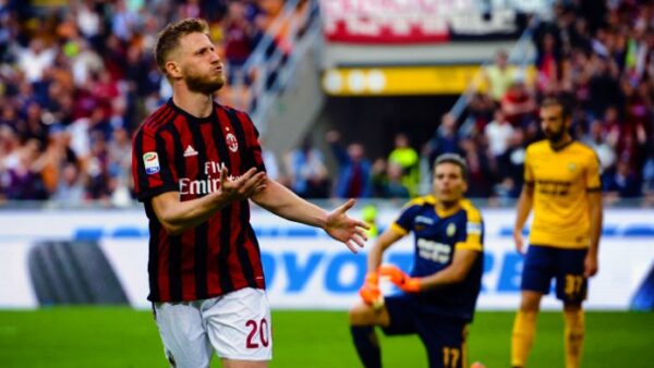 abate esultanza milan verona maggio 2018