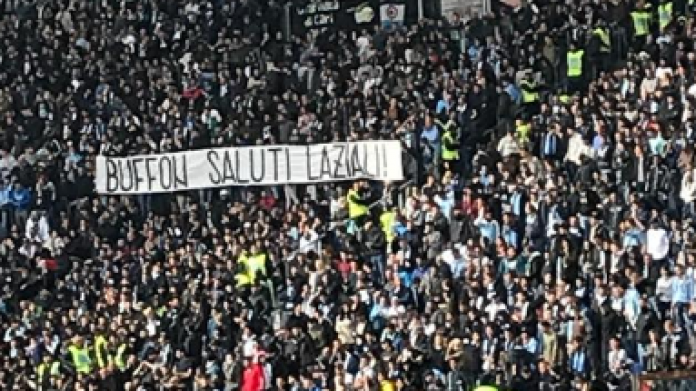 curva nord lazio striscione buffon curva nord lazio striscione buffon