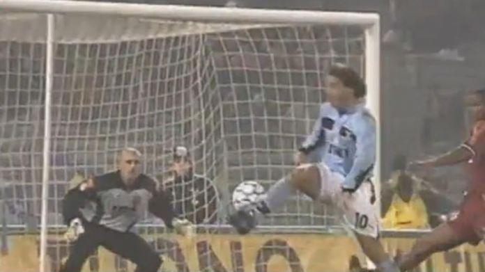 mancini-gol tacco roma-lazio 29 novembre 1998