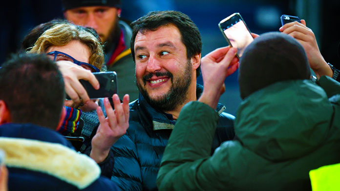 Atalanta-Lazio Salvini