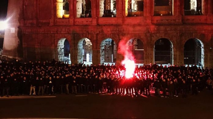 ultras eintracht colosseo Lazio-Eintracht