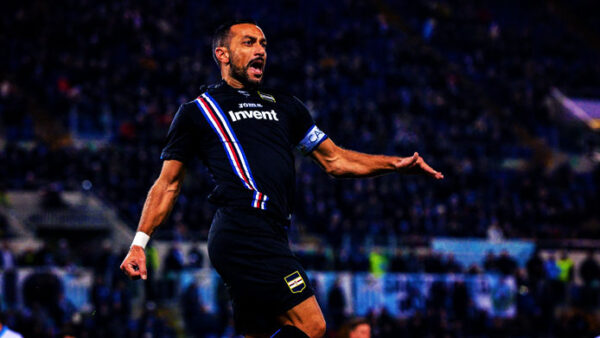 Quagliarella esultanza sampdoria dicembre 2018