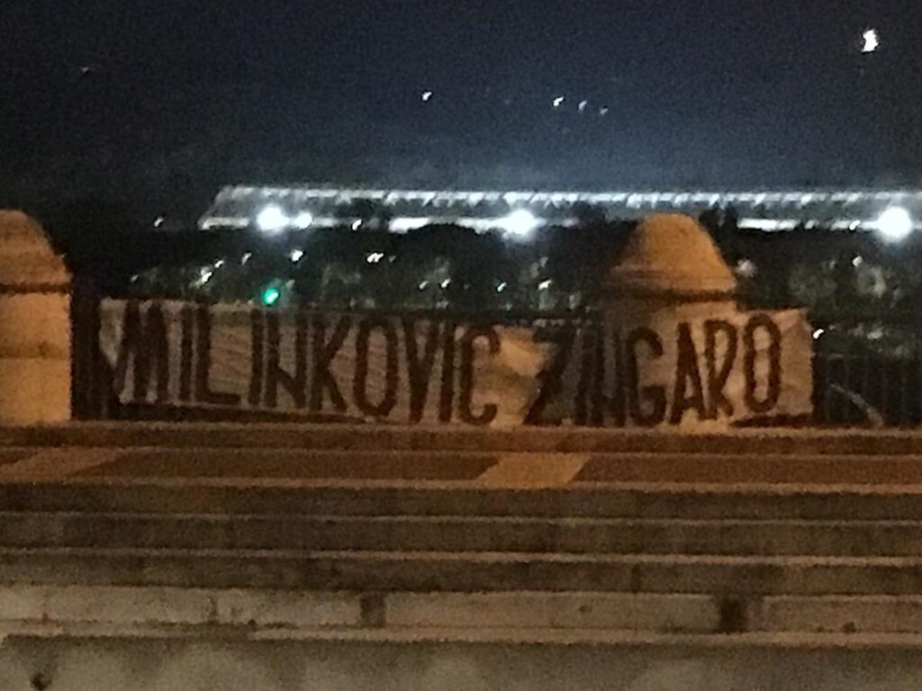 striscione milinkovic