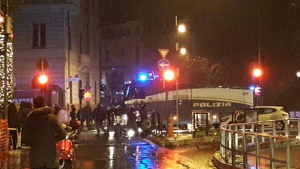 Scontri Lazio Polizia