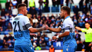 milinkovic savic immobile esultanza lazio gennaio 2019