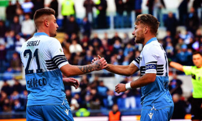 milinkovic savic immobile esultanza lazio gennaio 2019