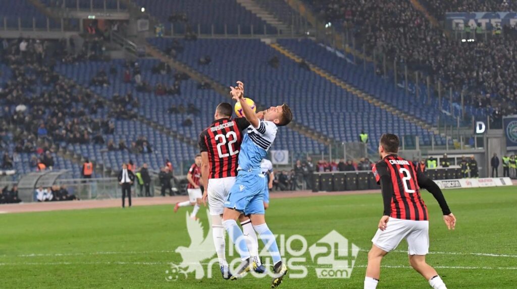 Musacchio Milinkovic Lazio Milan 1